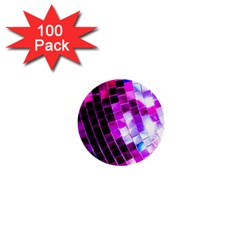 Purple Disco Ball 1  Mini Buttons (100 Pack)  by essentialimage