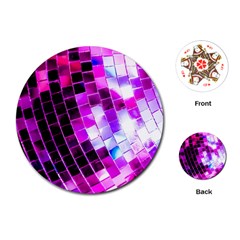 Purple Disco Ball Playing Cards Single Design (round) by essentialimage