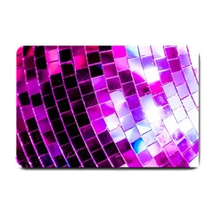 Purple Disco Ball Small Doormat  by essentialimage