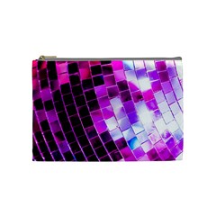 Purple Disco Ball Cosmetic Bag (medium) by essentialimage