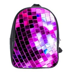 Purple Disco Ball School Bag (large) by essentialimage