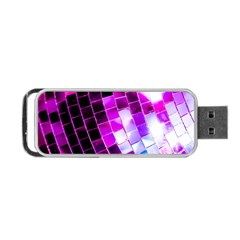 Purple Disco Ball Portable Usb Flash (two Sides) by essentialimage