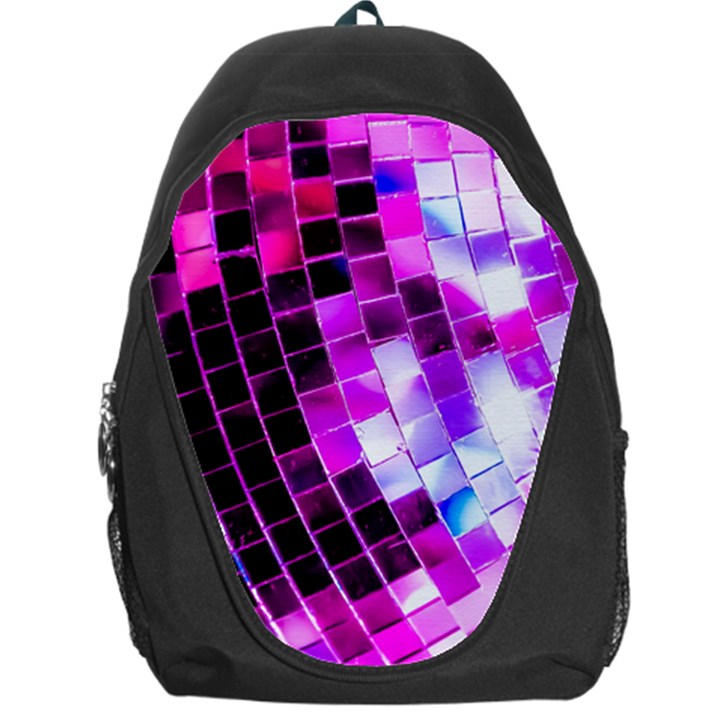 Purple Disco Ball Backpack Bag