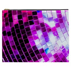 Purple Disco Ball Cosmetic Bag (xxxl) by essentialimage