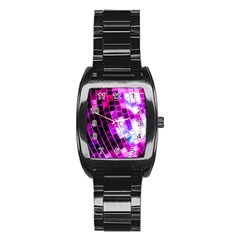 Purple Disco Ball Stainless Steel Barrel Watch by essentialimage