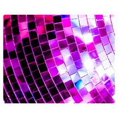 Purple Disco Ball Double Sided Flano Blanket (medium)  by essentialimage