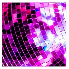 Purple Disco Ball Large Satin Scarf (square) by essentialimage