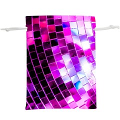 Purple Disco Ball  Lightweight Drawstring Pouch (xl)