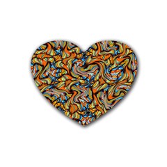 New Arrivals-a-9-20 Rubber Coaster (heart)  by ArtworkByPatrick