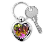 Coleus & Petunia Key Chain (Heart) Front