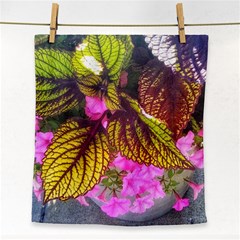 Coleus & Petunia Face Towel by Riverwoman