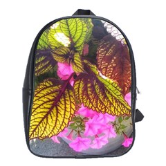 Coleus & Petunia School Bag (large) by Riverwoman