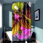 Coleus & Petunia Shower Curtain 36  x 72  (Stall)  Curtain(36 X72 ) - 33.26 x66.24  Curtain(36 X72 )