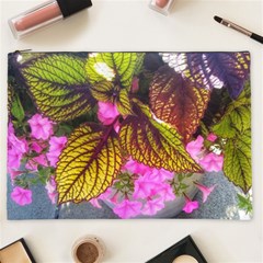 Coleus & Petunia Cosmetic Bag (xxl) by Riverwoman