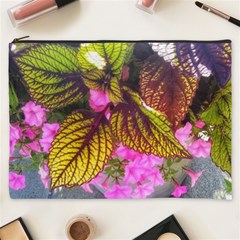 Coleus & Petunia Cosmetic Bag (xxxl) by Riverwoman