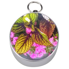 Coleus & Petunia Silver Compasses by Riverwoman