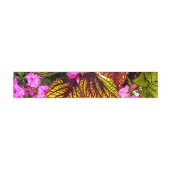 Coleus & Petunia Flano Scarf (mini) by Riverwoman