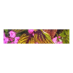 Coleus & Petunia Velvet Scrunchie by Riverwoman