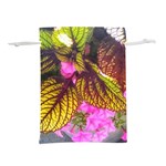 Coleus & Petunia Lightweight Drawstring Pouch (L) Back