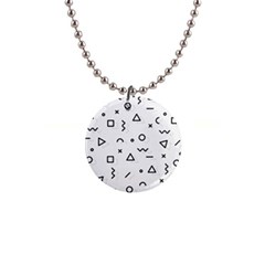 Memphis Pattern 1  Button Necklace