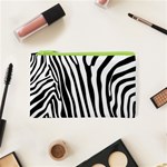 Vector Zebra Stripes Seamless Pattern Cosmetic Bag (XS) Front