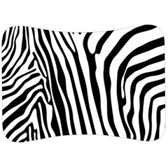 Vector Zebra Stripes Seamless Pattern Velour Seat Head Rest Cushion by Vaneshart