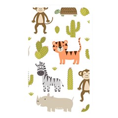 Cute Safari Animals Seamless Pattern Memory Card Reader (rectangular) by Vaneshart