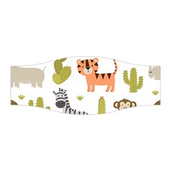 Cute Safari Animals Seamless Pattern Stretchable Headband by Vaneshart