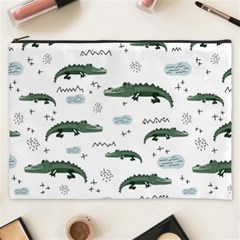 Vector Seamless Pattern With Cute Crocodiles Cosmetic Bag (xxxl) by Vaneshart