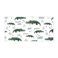 Vector Seamless Pattern With Cute Crocodiles Yoga Headband by Vaneshart