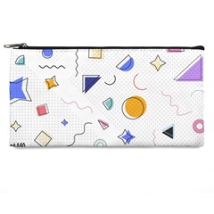 Memphis Pattern With Geometric Shapes Pencil Cases by Vaneshart