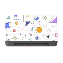 Memphis Pattern With Geometric Shapes Memory Card Reader With Cf by Vaneshart