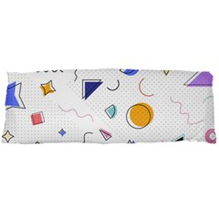 Memphis Pattern With Geometric Shapes Body Pillow Case Dakimakura (two Sides)