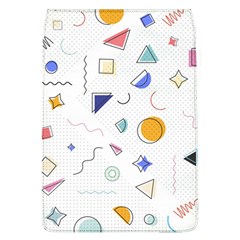 Memphis Pattern With Geometric Shapes Removable Flap Cover (l) by Vaneshart