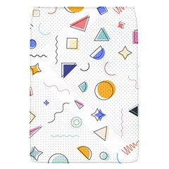 Memphis Pattern With Geometric Shapes Removable Flap Cover (s)