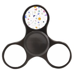 Memphis Pattern With Geometric Shapes Finger Spinner by Vaneshart