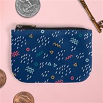 Trendy Memphis Style Seamless Pattern Colorful Geometric Seamless Pattern 80 S 90 S Styles Mini Coin Purse Front