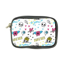 Emo Teens Doodle Seamless Coin Purse by Vaneshart