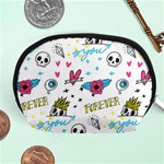 Emo Teens Doodle Seamless Accessory Pouch (Medium) Front