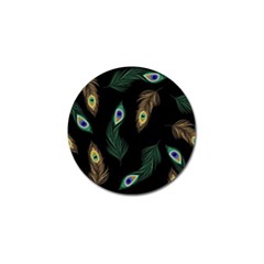 Seamless Pattern With Peacock Feather Golf Ball Marker (4 Pack) by Vaneshart