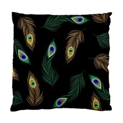 Seamless Pattern With Peacock Feather Standard Cushion Case (one Side)