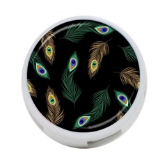 Seamless Pattern With Peacock Feather 4-port Usb Hub (two Sides) by Vaneshart