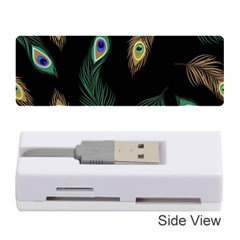 Seamless Pattern With Peacock Feather Memory Card Reader (stick) by Vaneshart