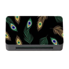 Seamless Pattern With Peacock Feather Memory Card Reader With Cf by Vaneshart