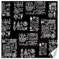 Vector Pattern Design With Tribal Elements Canvas 12  X 12  by Vaneshart