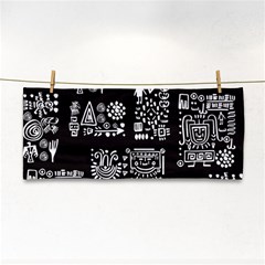 Vector Pattern Design With Tribal Elements Hand Towel by Vaneshart