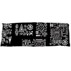 Vector Pattern Design With Tribal Elements Body Pillow Case (dakimakura) by Vaneshart