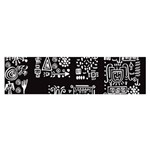 Vector Pattern Design With Tribal Elements Satin Scarf (Oblong) Front