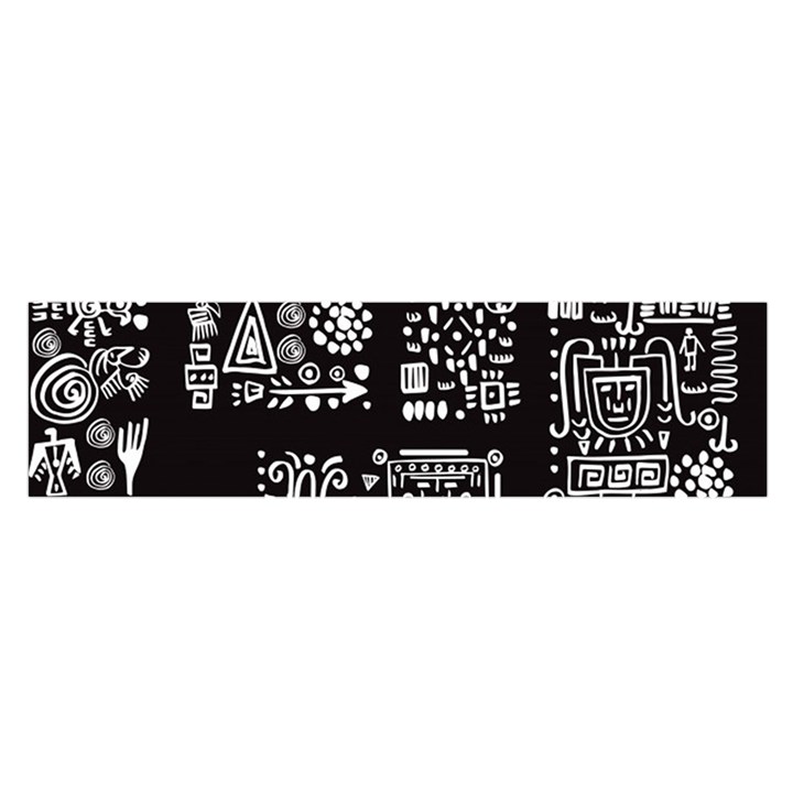 Vector Pattern Design With Tribal Elements Satin Scarf (Oblong)