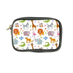 Children Seamless Wallpaper With Cute Funny Baby Savanna Animals Coin Purse by Vaneshart